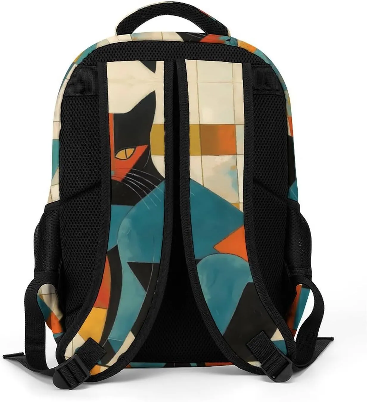 Laptop Backpack for Women Men Daypack Waterproof Modern Art Cat Computer Bag Business Work Bag for Travel