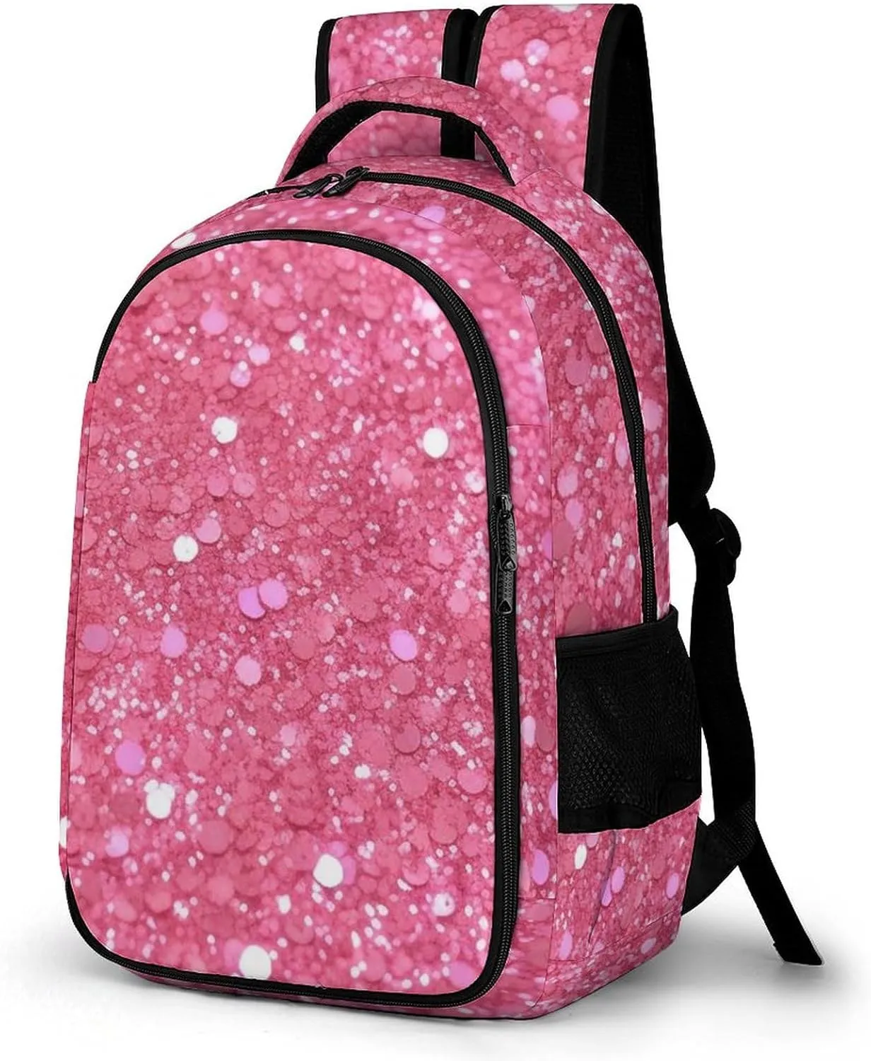 Laptop Backpack for Women Men Daypack Waterproof Sparkling Glitter Computer Bag Business Work Bag for Travel