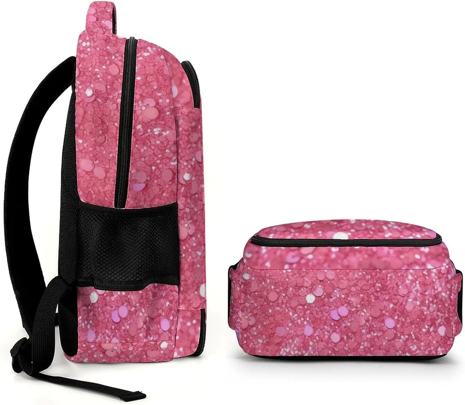 Laptop Backpack for Women Men Daypack Waterproof Sparkling Glitter Computer Bag Business Work Bag for Travel