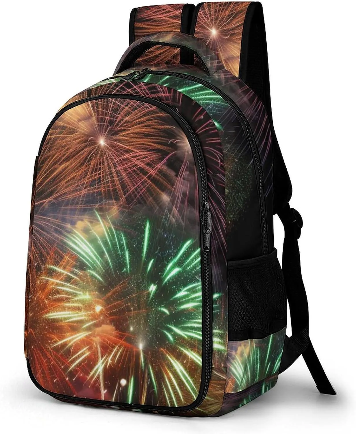 Laptop Backpack for Women Men Daypack Waterproof Splendid Fireworks Computer Bag Business Work Bag for Travel