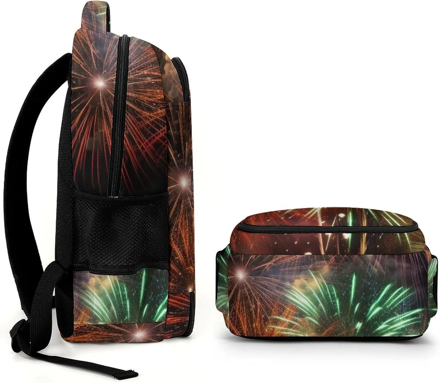 Laptop Backpack for Women Men Daypack Waterproof Splendid Fireworks Computer Bag Business Work Bag for Travel