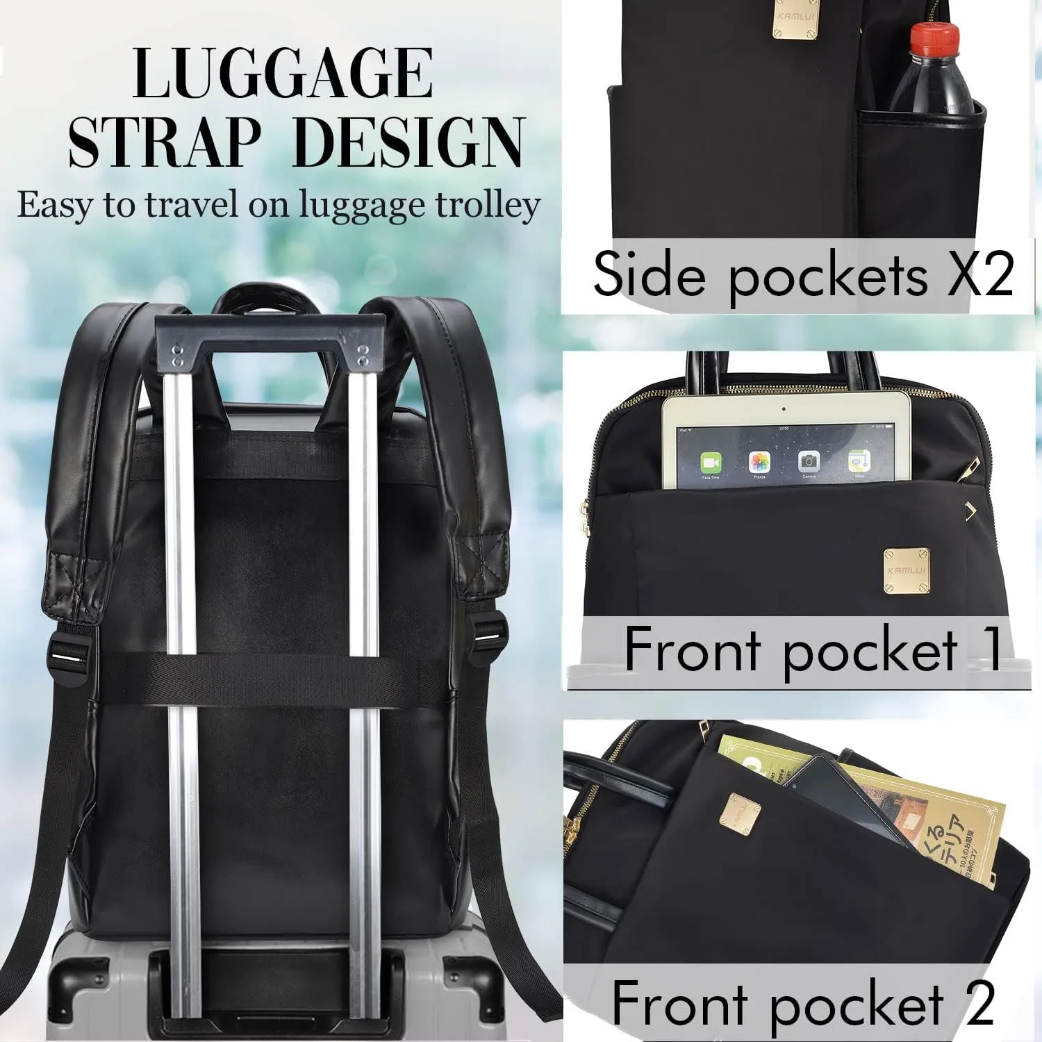 Laptop Backpack Purse 14 to 15.6 Inch 16 for Women with Laptop Compartment Compatible with Apple Lenovo Computer Case Laptop bag