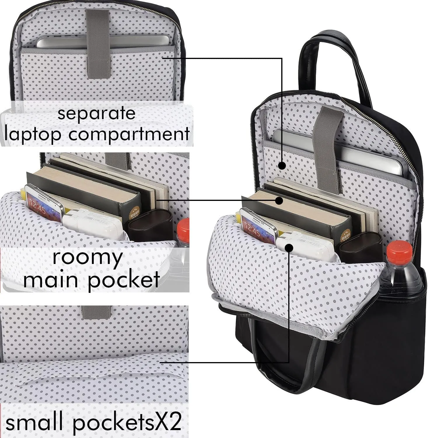 Laptop Backpack Purse 14 to 15.6 Inch 16 for Women with Laptop Compartment Compatible with Apple Lenovo Computer Case Laptop bag