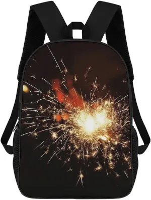 Laptop Backpack Purse 17 Inch Travel Laptop Bag Explosion Firework Computer Bag Daypack Business Work Bag for Women