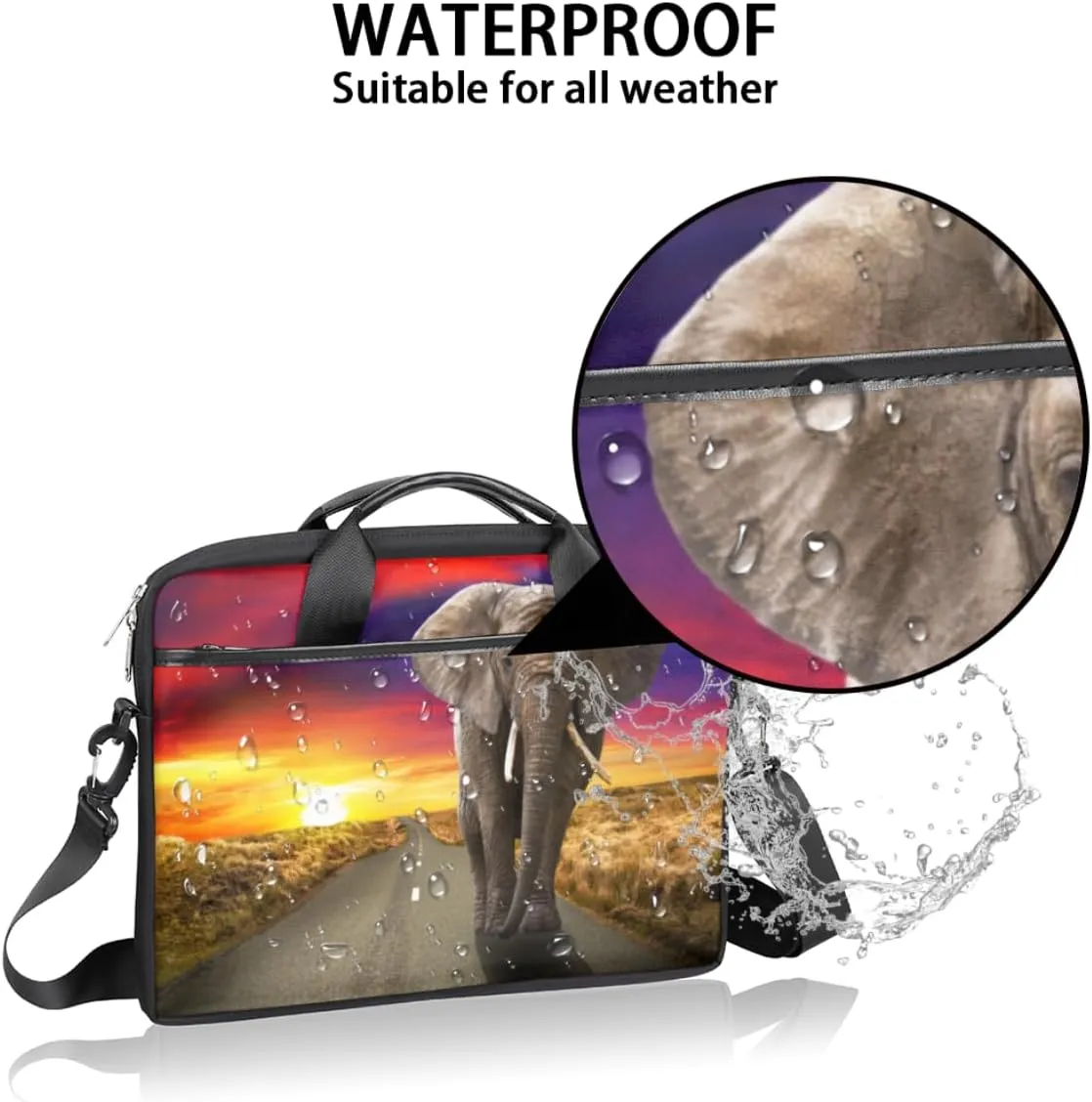 Laptop Bag 13-15 Inch Laptop Sleeve Case for Men Women Briefcase Messenger Bag Computer Shoulder Bag for Travel Work