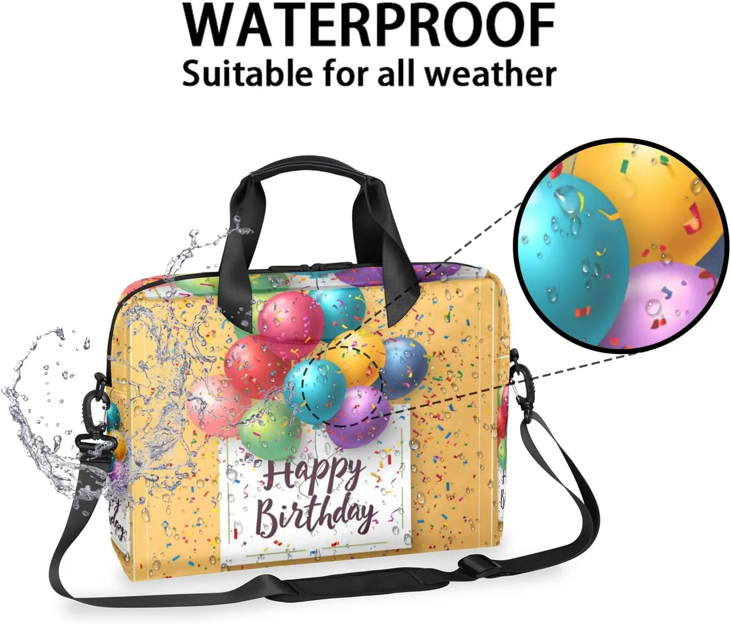 Laptop Bag 15.6 Inch Laptop Sleeve Case with Shoulder Straps Computer Slim Briefcase for Men and Women