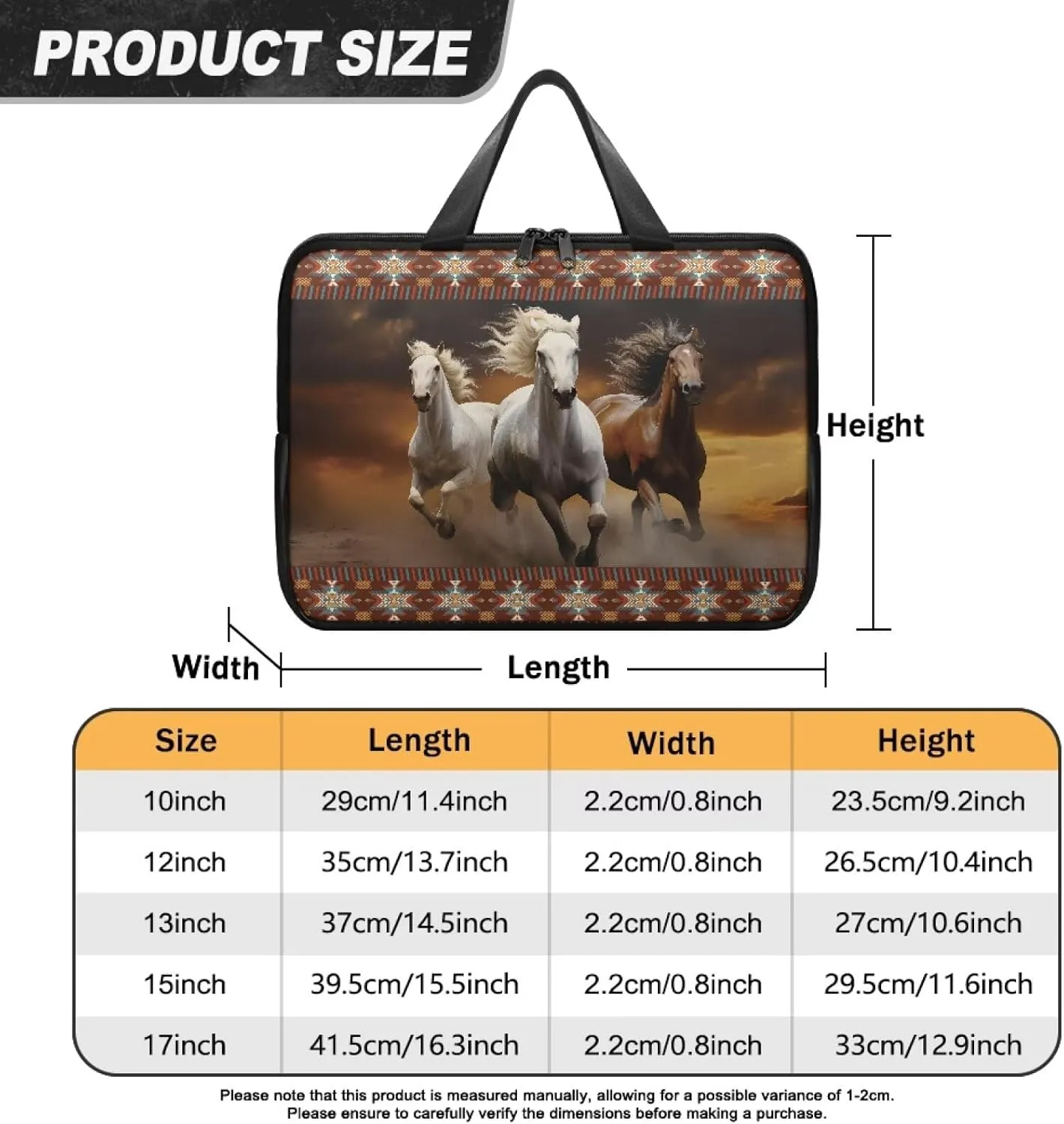 Laptop Bag Case Leather Laptop Sleeve with Handle Shockproof Computer Carrying Bag Cover 10 Inch- 17 Inch