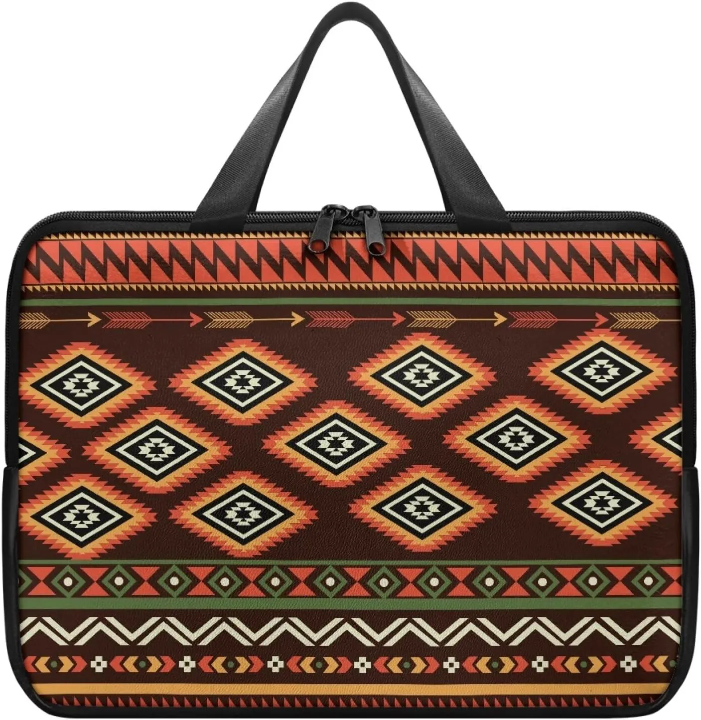 Laptop Bag Case Leather Laptop Sleeve with Handle Shockproof Computer Carrying Bag Cover 10 Inch- 17 Inch
