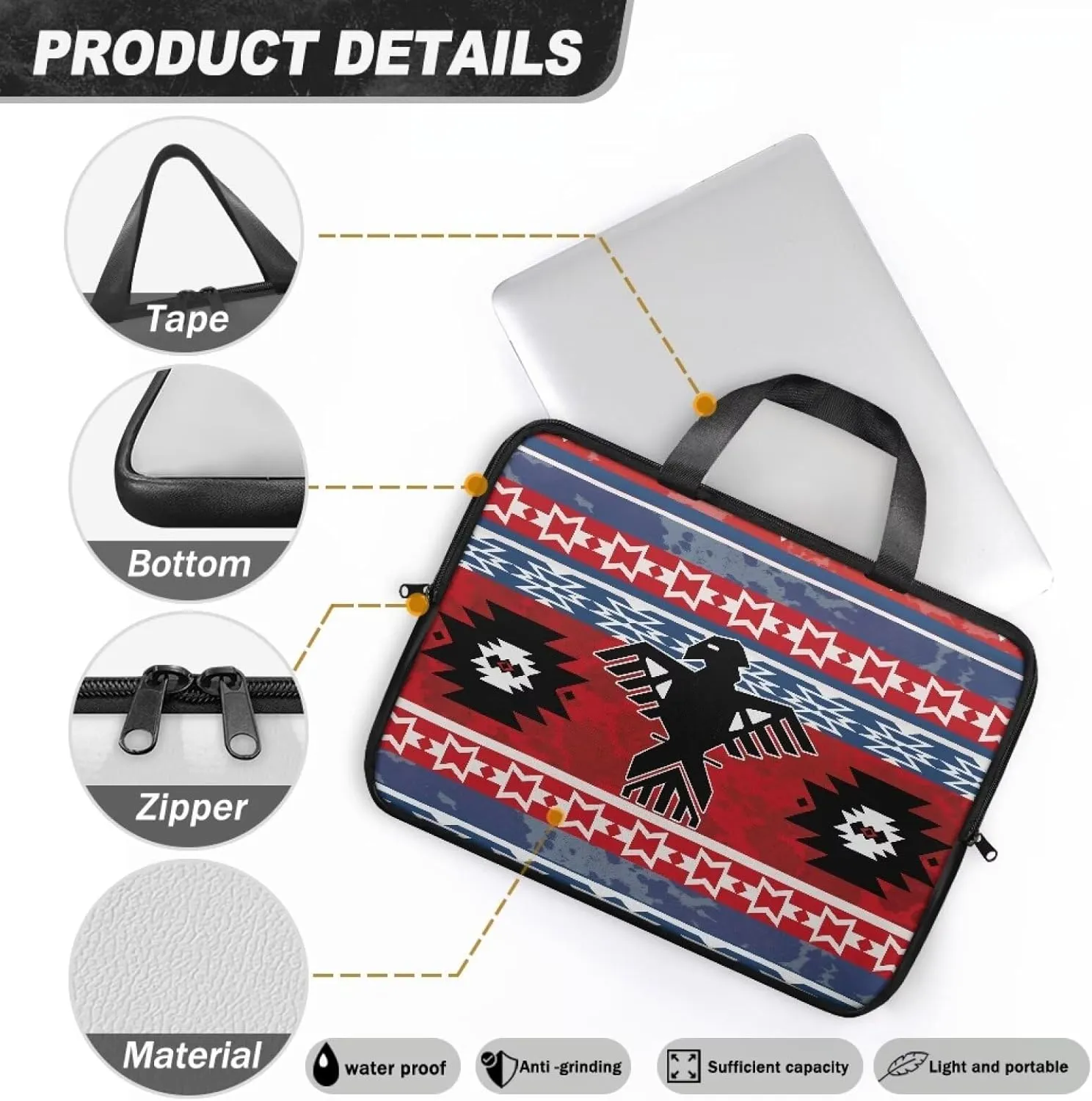 Laptop Bag Case Womens Mens Leather Document Bag Shockproof Briefcase for Work Travel Business 10 Inch- 17 Inch