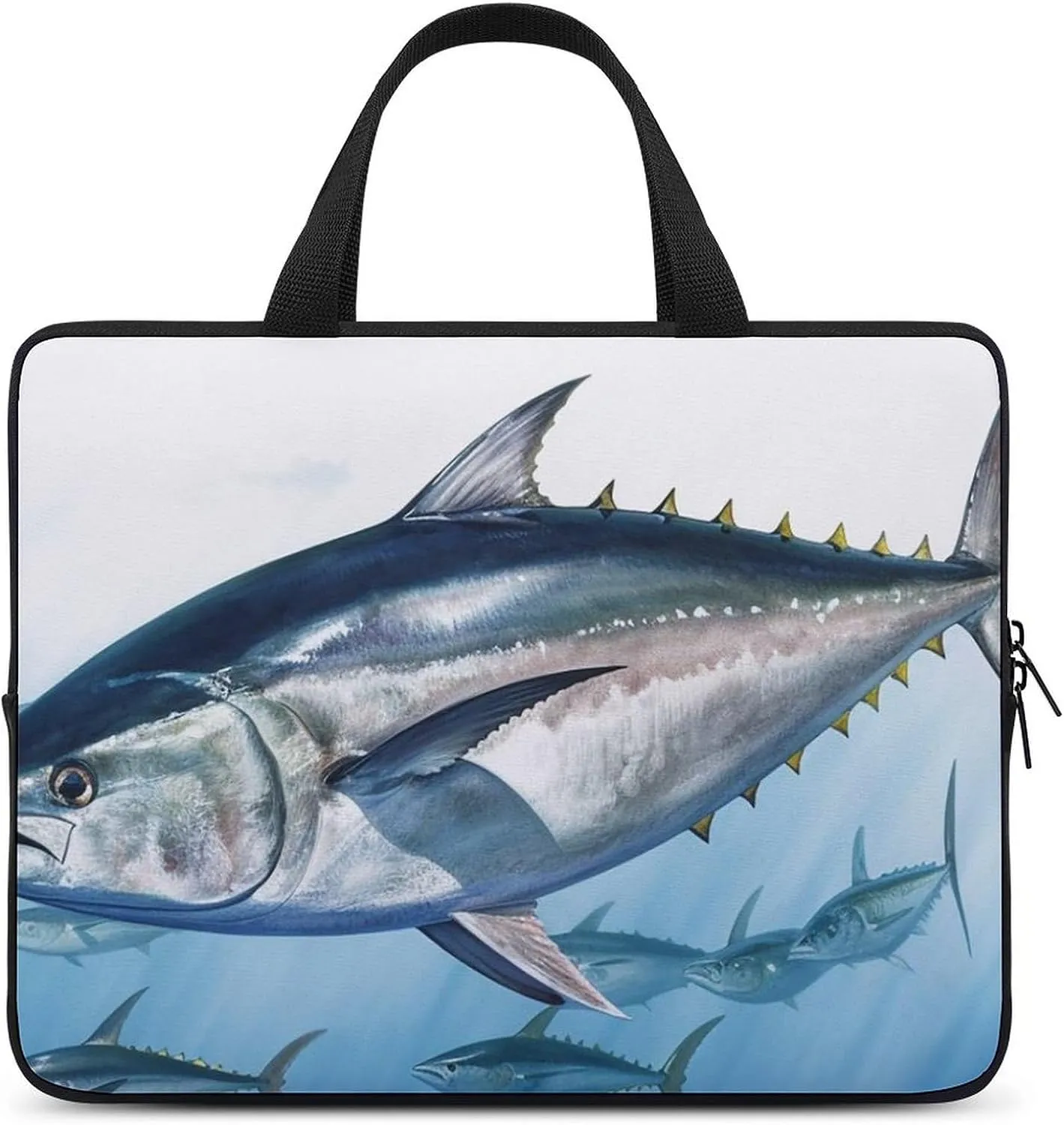 Laptop Bag for Women Bluefin Tuna Thunnus Printed Work Briefcase Computer Carrying Bagtote Bag for Women Laptop Bag for Office Business Travel