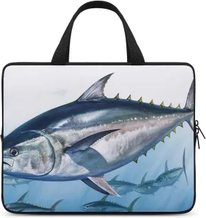 Laptop Bag for Women Bluefin Tuna Thunnus Printed Work Briefcase Computer Carrying Bagtote Bag for Women Laptop Bag for Office Business Travel