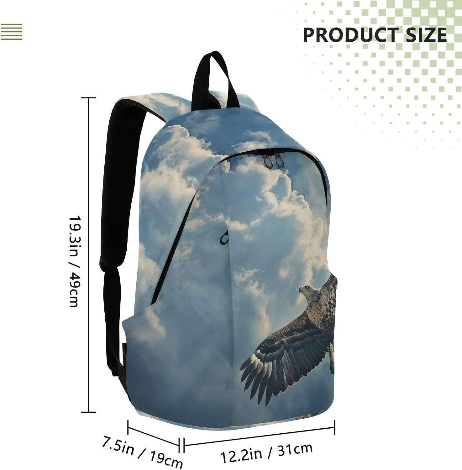 Laptop Computer Backpack Purse For Men Women Large Capacity Lightweight Bag Outdoor Daypack Travel Animals Print,blue carve