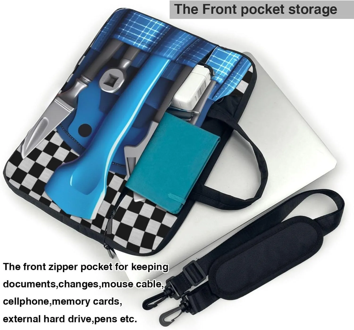 Laptop Crossbody Bag fit,Little Snowman Handbag CrossbodyBag, Suitable for Office School Travel
