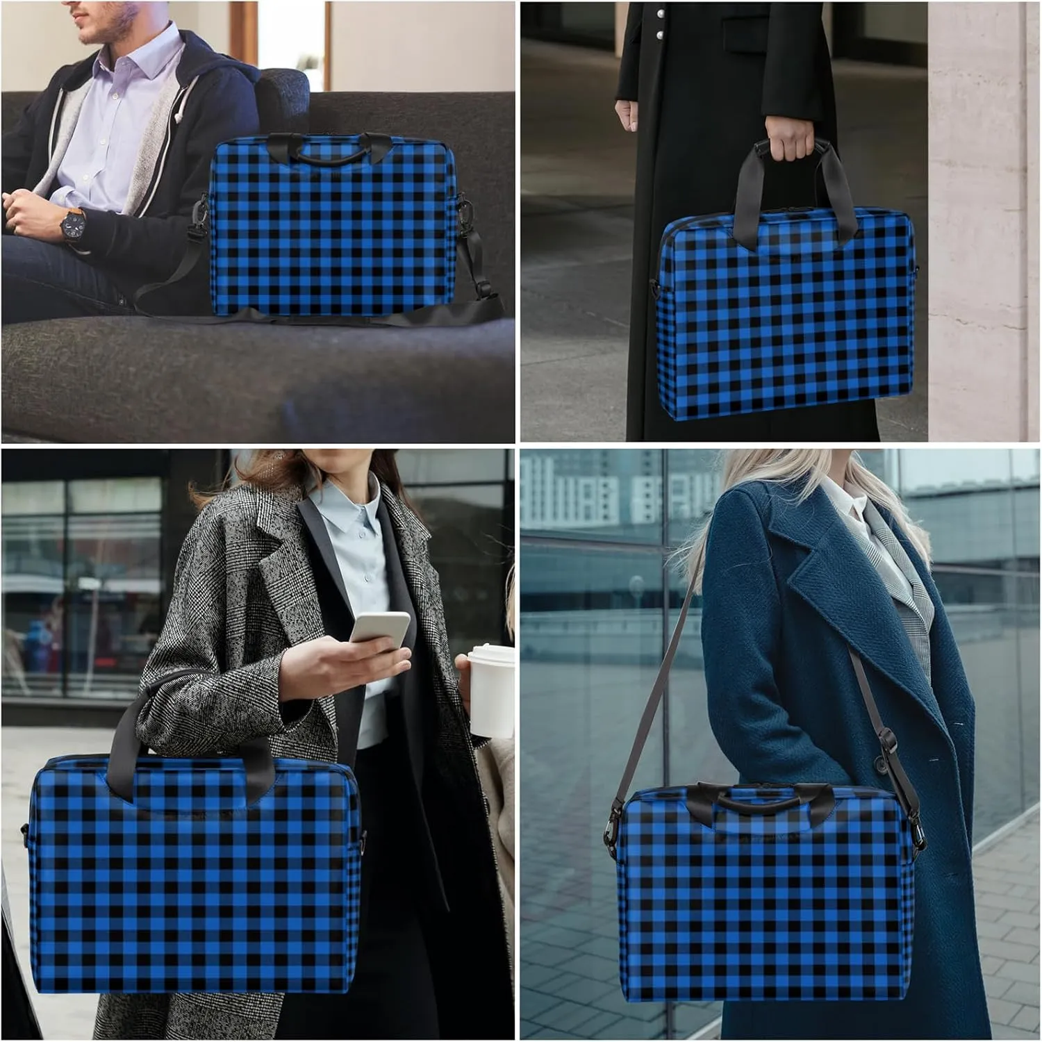 Laptop Shoulder Bag 14 15 15.6 inch Computer Travel Offices Work Briefcase Bags