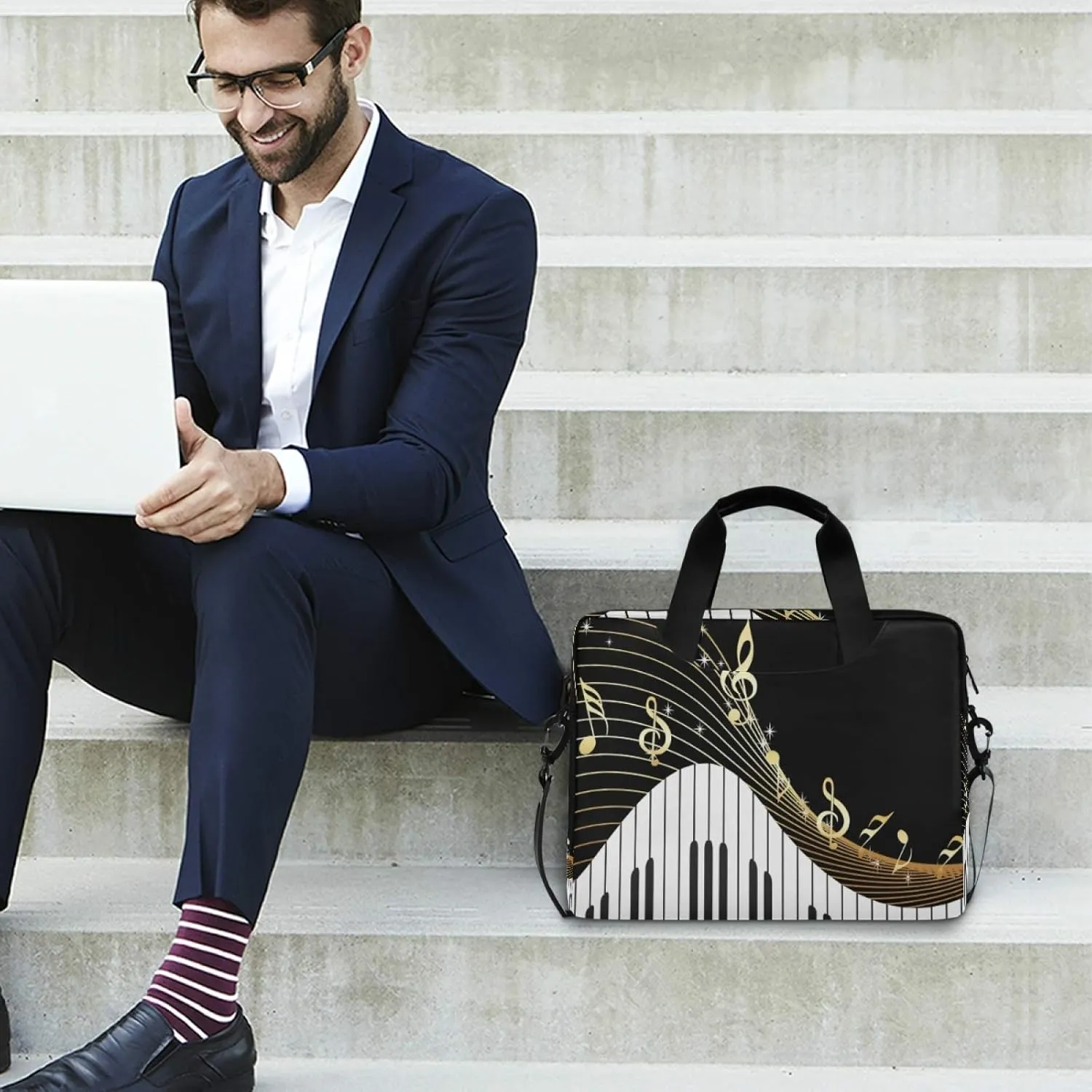 Laptop Shoulder Bag Portable Laptop Sleeve Case for 14/15.6/16in Notebook Computer Messenger Bag Women Men Briefcase