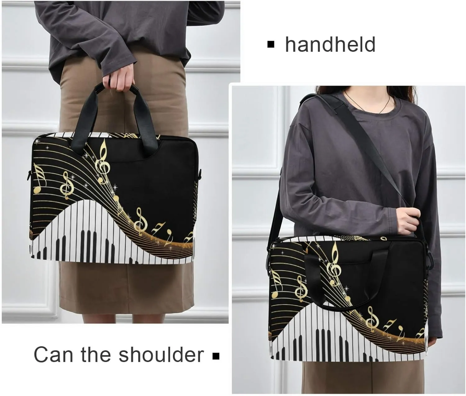 Laptop Shoulder Bag Portable Laptop Sleeve Case for 14/15.6/16in Notebook Computer Messenger Bag Women Men Briefcase