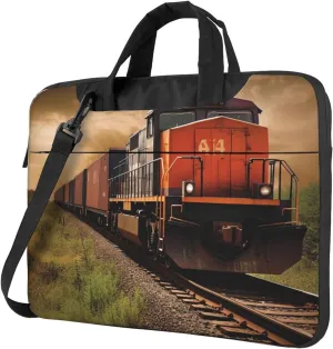 Laptop Sleeve Bag Shockproof Notebook Case Freight Train Computer Carrying Case with Shoulder Strap 14 inch