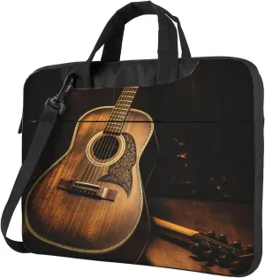 Laptop Sleeve Bag Shockproof Notebook Case Old west guitar Computer Carrying Case with Shoulder Strap 15.6 inch