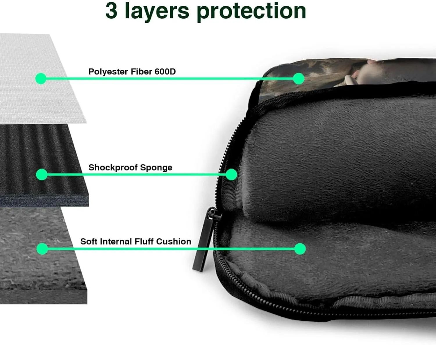 Laptop Sleeve Bag Shockproof Notebook Case Penguin Parents and Chicks Computer Carrying Case with Shoulder Strap 14 inch