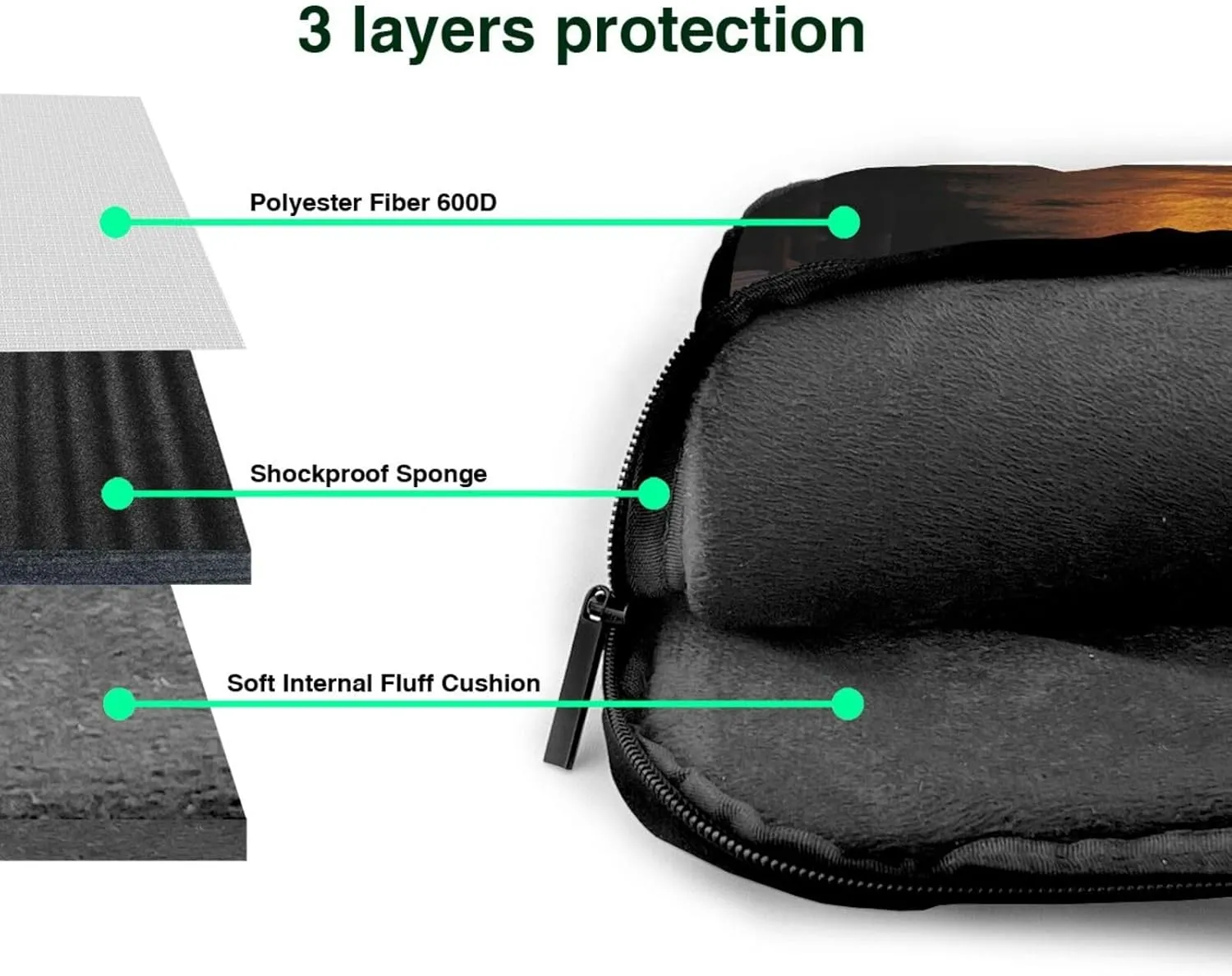 Laptop Sleeve Bag Shockproof Notebook Case Tahiti Resort Sunset Peel Computer Carrying Case with Shoulder Strap 13 inch