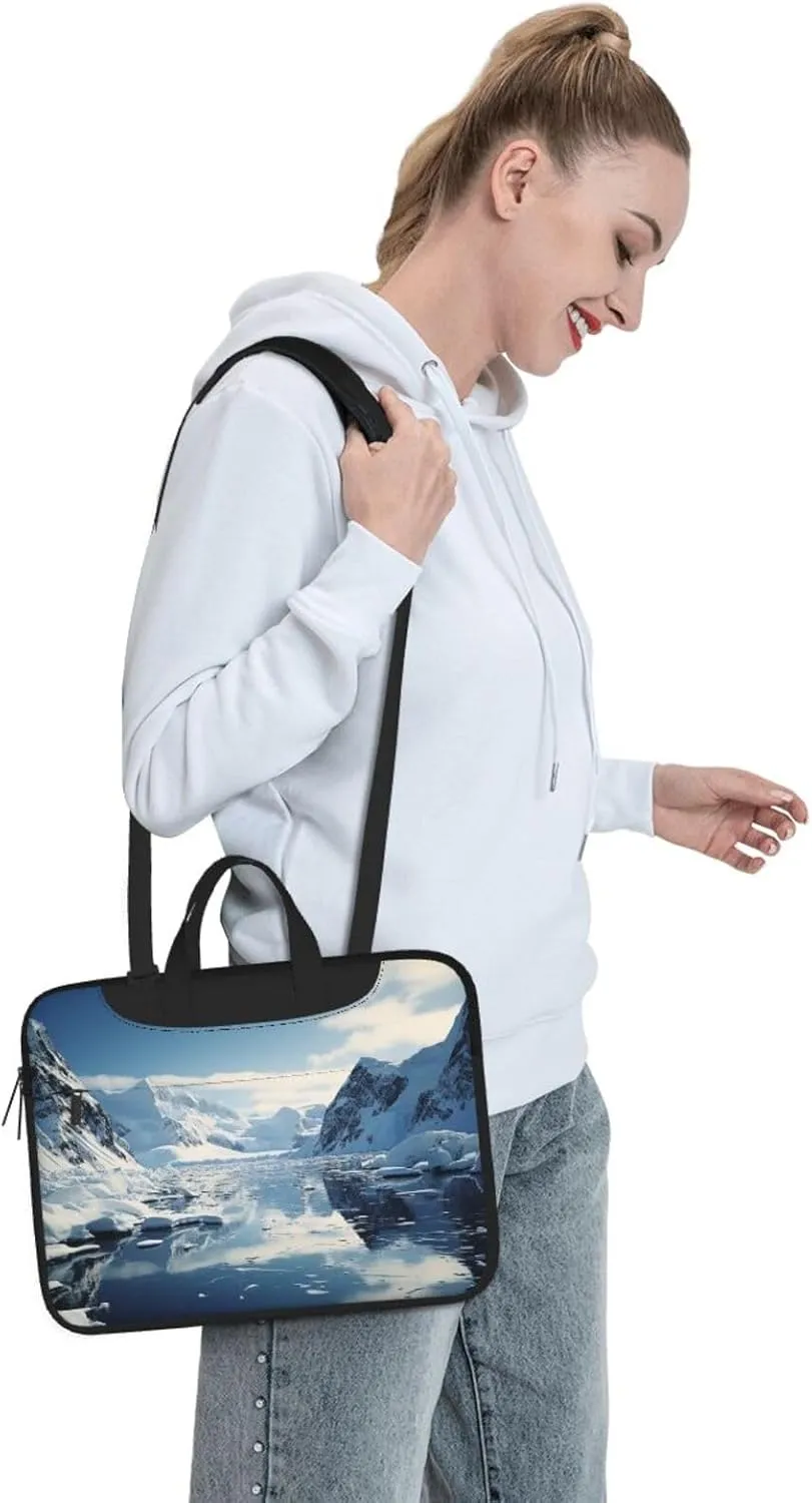 Laptop Tote Bag Men Women Antarctic Peninsula Shoulder Laptop Sleeve Briefcase Messenger Computer Bag