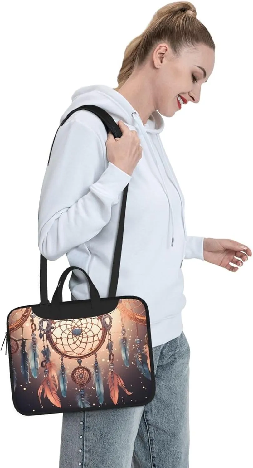Laptop Tote Bag Men Women Native American Dream Catcher Shoulder Laptop Sleeve Briefcase Messenger Computer Bag