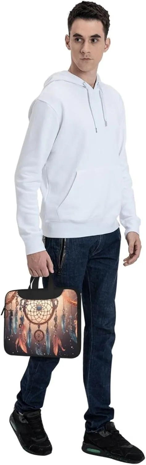 Laptop Tote Bag Men Women Native American Dream Catcher Shoulder Laptop Sleeve Briefcase Messenger Computer Bag