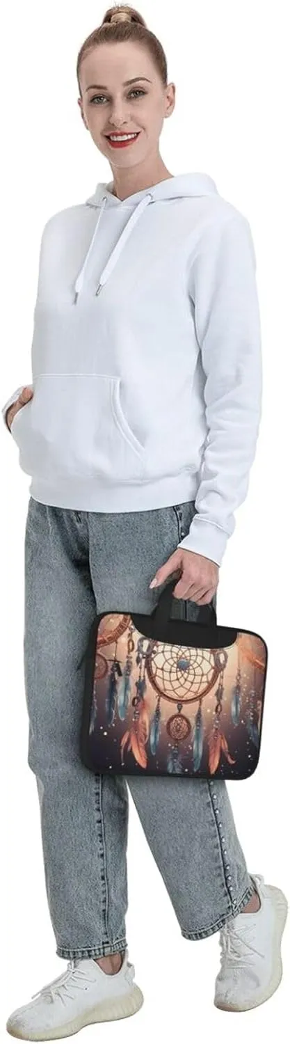 Laptop Tote Bag Men Women Native American Dream Catcher Shoulder Laptop Sleeve Briefcase Messenger Computer Bag
