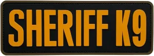 Large PVC Sheriff K9 Patch for Sheriff Department Uniforms Service Dog Harness Working K9 Dog Collar