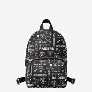 Las Vegas Raiders Logo Love Mini Backpack