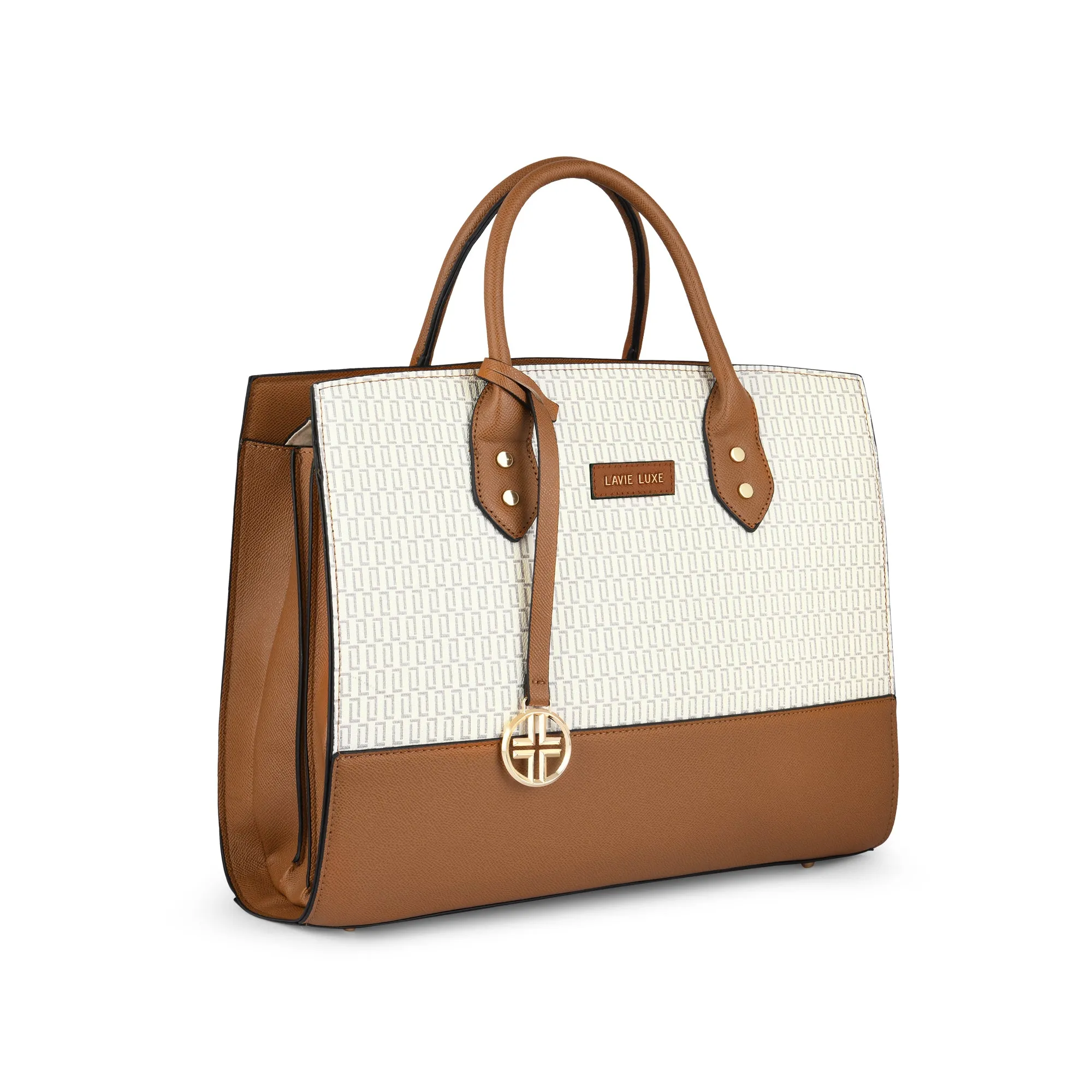 Lavie Luxe Ellon24 Off White Large Women's Satchel