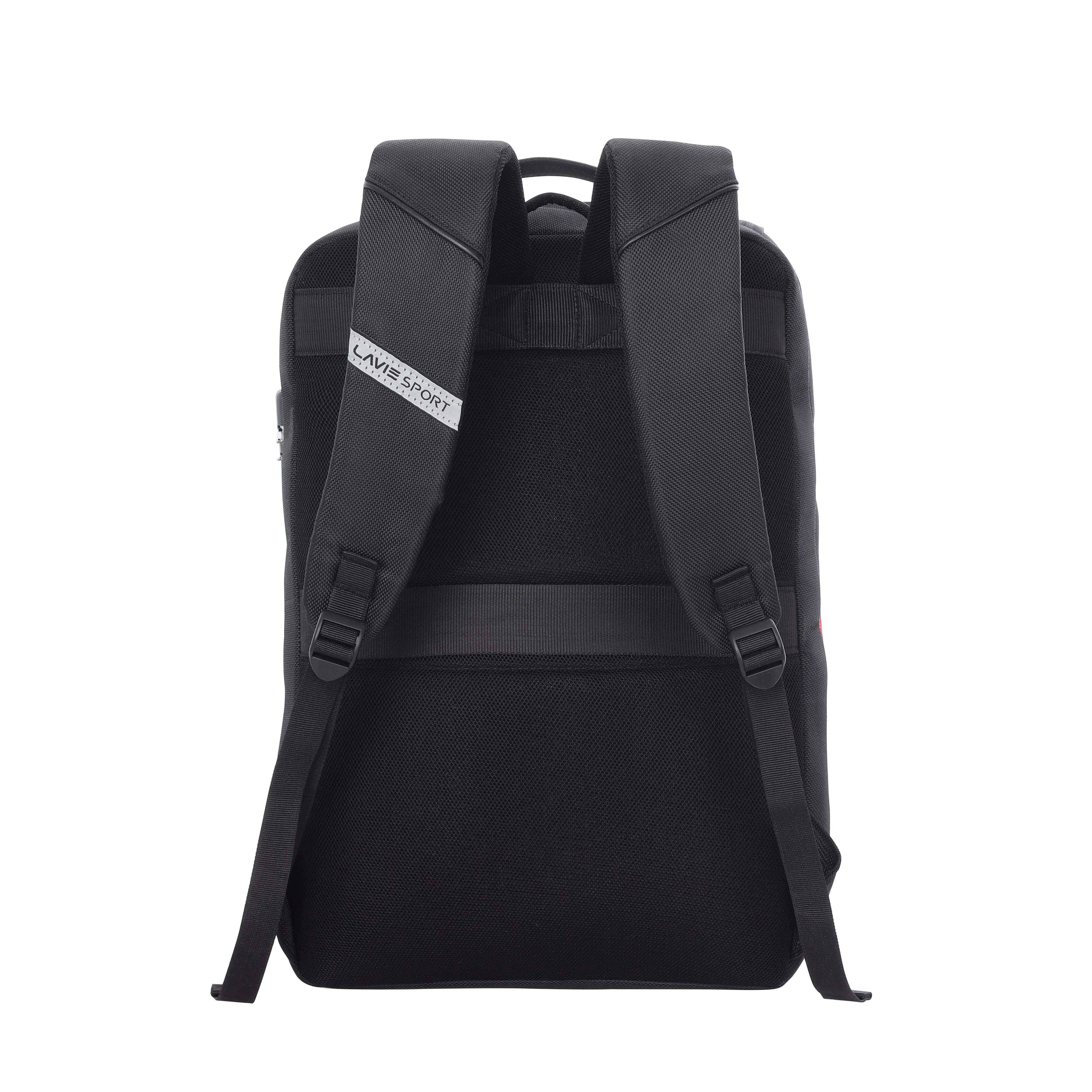 Lavie Sport Emperor 24L Anti-theft Laptop Backpack For Boys & Girls in Black and Red Colour