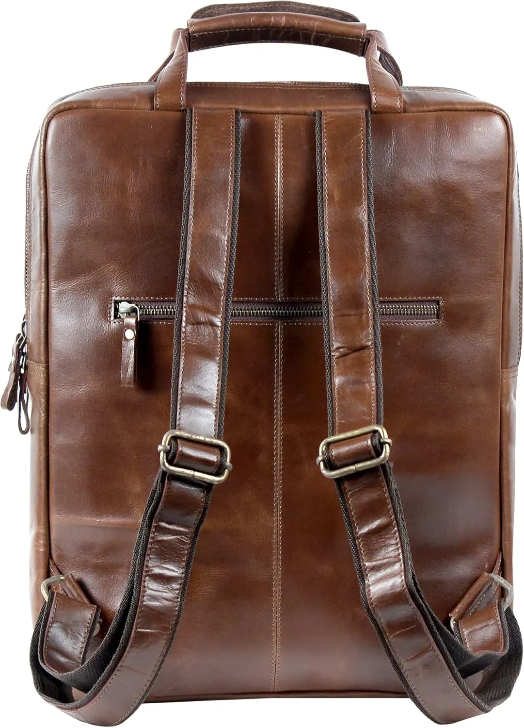 Leather Backpack For men and women 18 Inch - Full Grain Vintage Leather Laptop Backpack