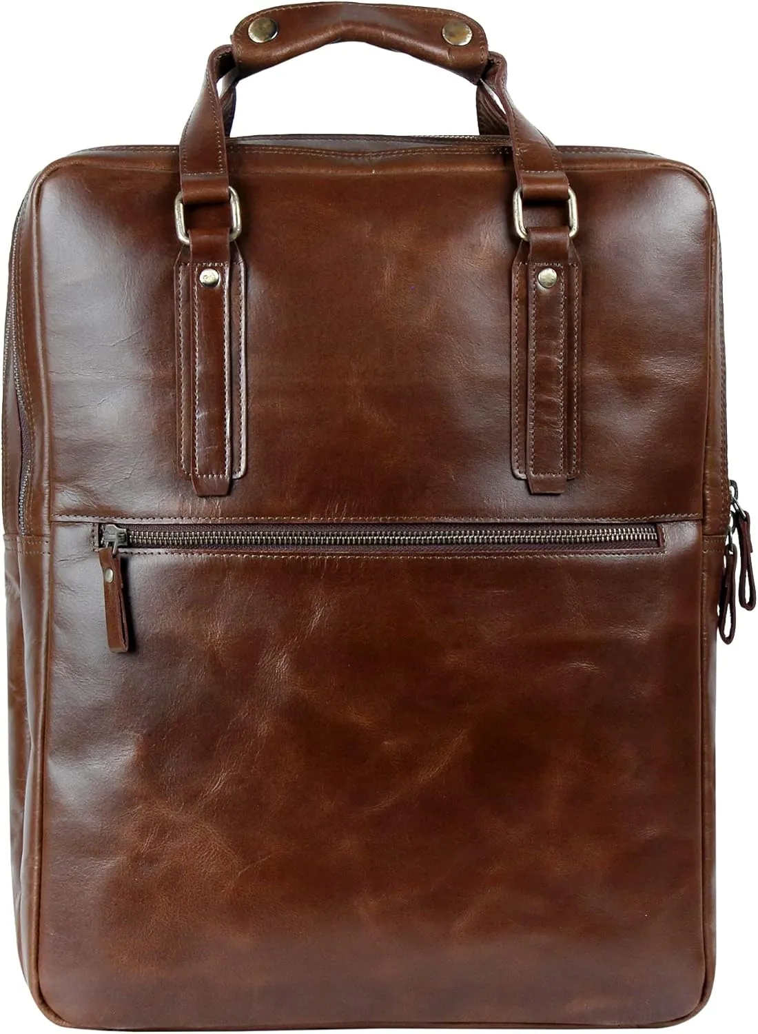 Leather Backpack For men and women 18 Inch - Full Grain Vintage Leather Laptop Backpack