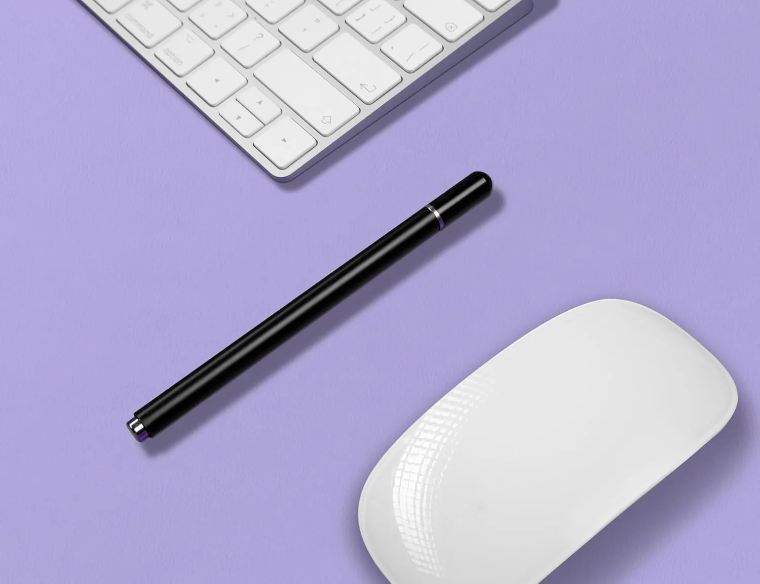 Leather Desk Pad Protector, Mouse Pad, Non-Slip Computer Mat for Desk, PU Leather Office Desk Mat for Home & Office, Waterproof Laptop Desk Blotter for Keyboard and Mouse, Taro Purple (15.7''X31.5'')