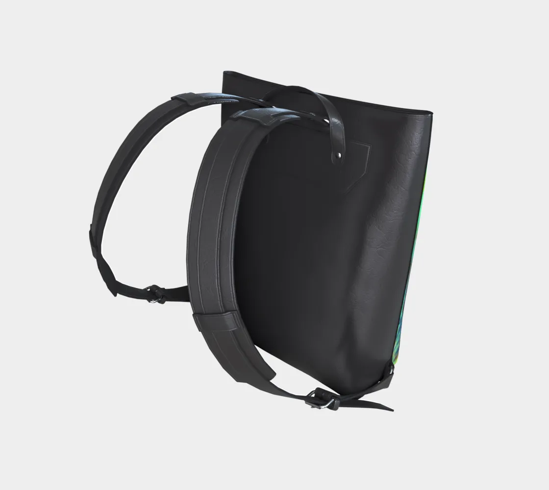 Leather Heart Intuitive Chakra Backpack Great discounts Vegan
