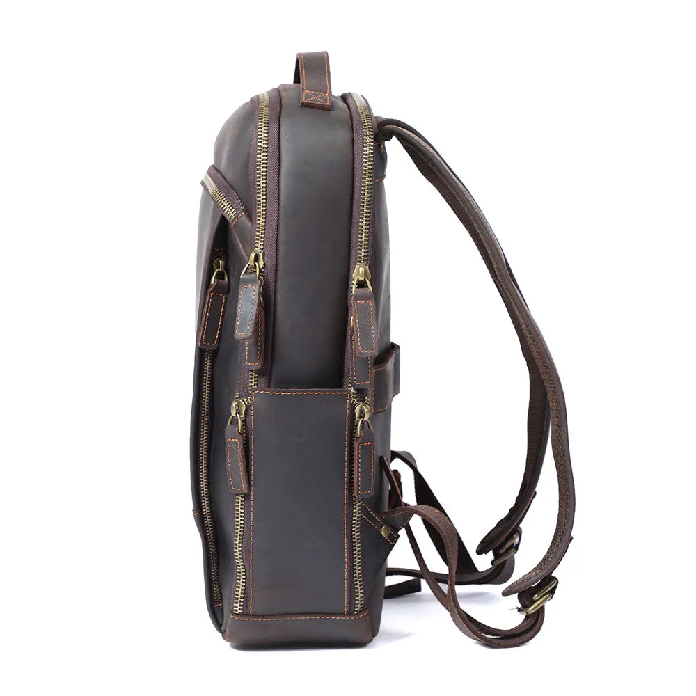 Leather Laptop Backpack | LARVIK