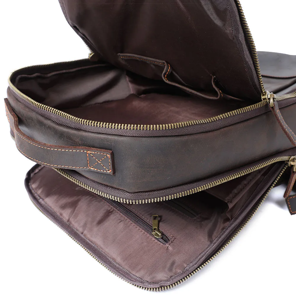 Leather Laptop Backpack | LARVIK