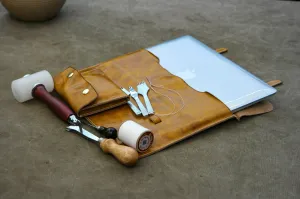 Leather laptop bag MacBook Pro 13/14 / 15/16/17/17.5 inch case/sleeve, leather laptop cover, Made of 100% full real cow leather