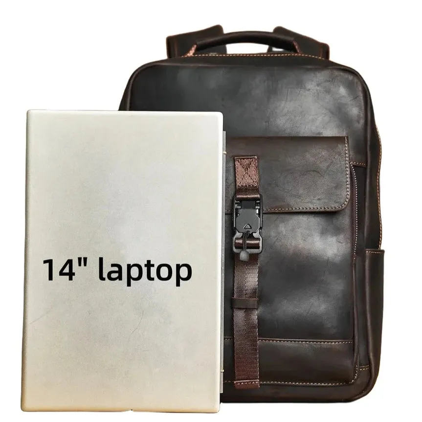Leather Retro Backpack