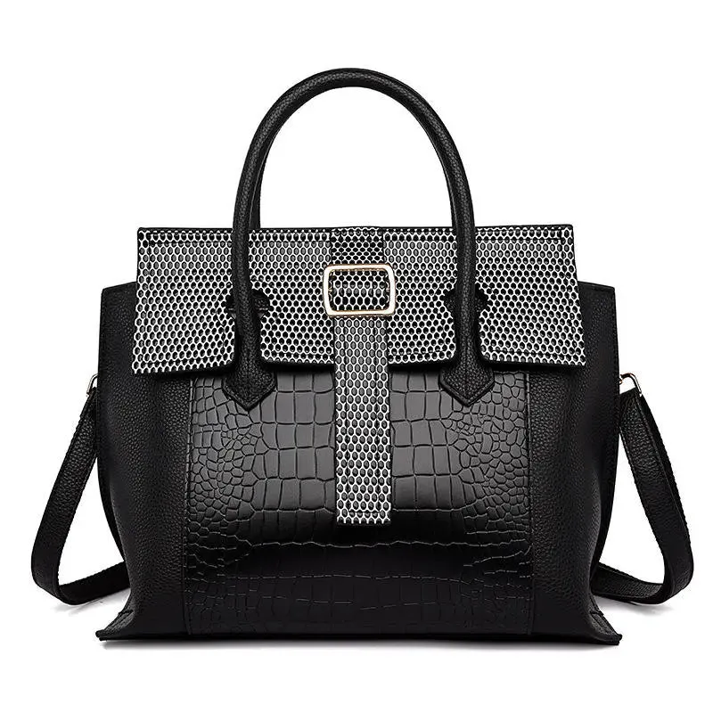 Leather Women Tote Bag Luxury Handbags crocodile pattern bag Designer Brand Shoulder Messenger Bag