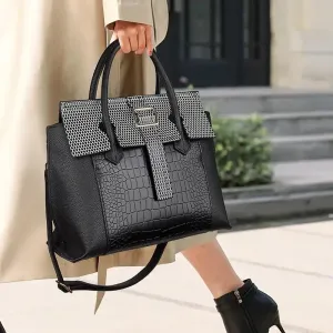 Leather Women Tote Bag Luxury Handbags crocodile pattern bag Designer Brand Shoulder Messenger Bag