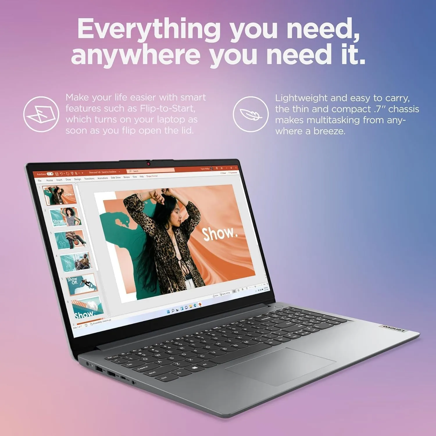 Lenovo 2025 Touchscreen Laptop, 40GB RAM, 1.5TB SSD (1TB PCIe SSD withHP P500 512GB Portable SSD), Intel Core i3-1215U CPU, Windows 11, Business and Home Lover Laptop with Microsoft Office Suite