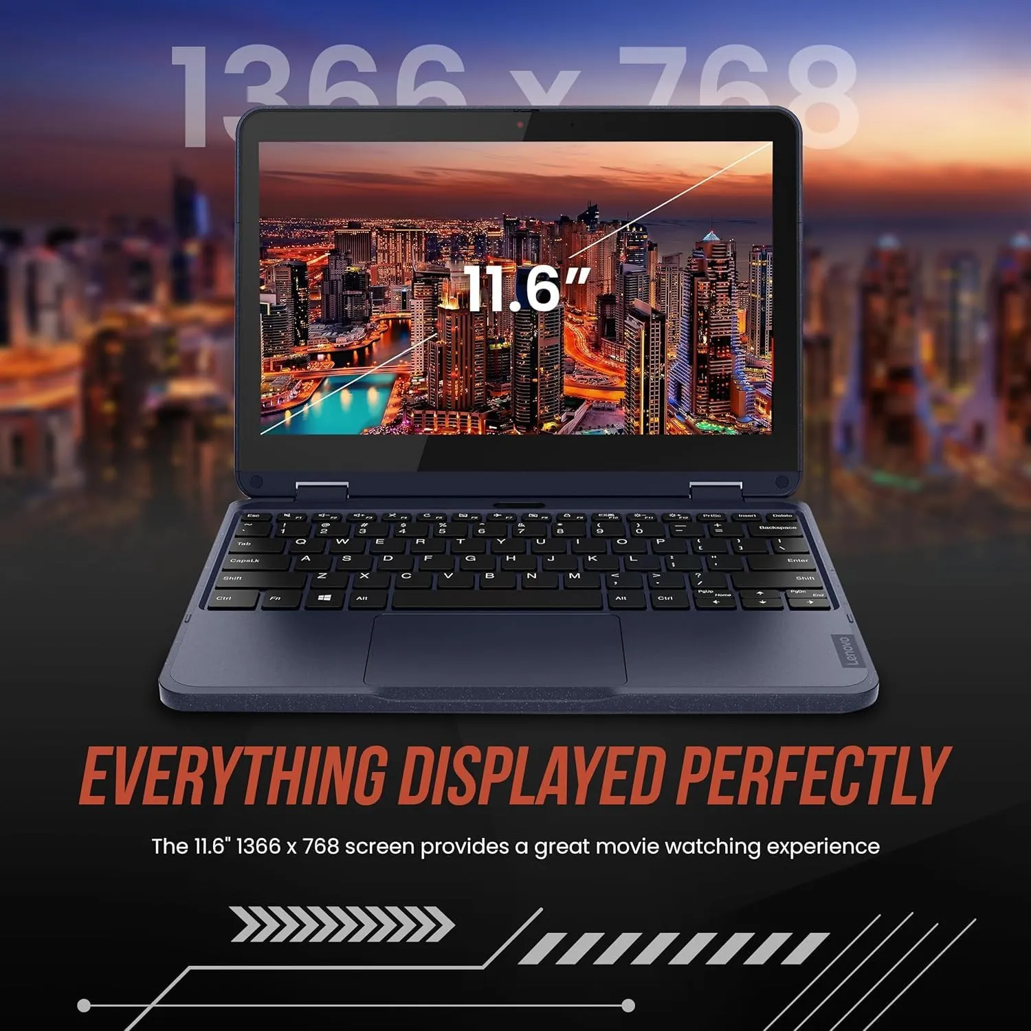 Lenovo ThinkPad Yoga 500w 2-in-1 Laptop (11.6" Touchscreen, Intel Pentium N6000, 8GB RAM, 512GB SSD) Ruggedized & Water Resistant for Student & School, Webcam, Wi-Fi, IST Pen, Win 11 Home, Blue
