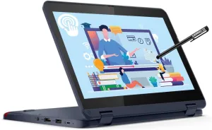 Lenovo ThinkPad Yoga 500w 2-in-1 Laptop (11.6" Touchscreen, Intel Pentium N6000, 8GB RAM, 512GB SSD) Ruggedized & Water Resistant for Student & School, Webcam, Wi-Fi, IST Pen, Win 11 Home, Blue