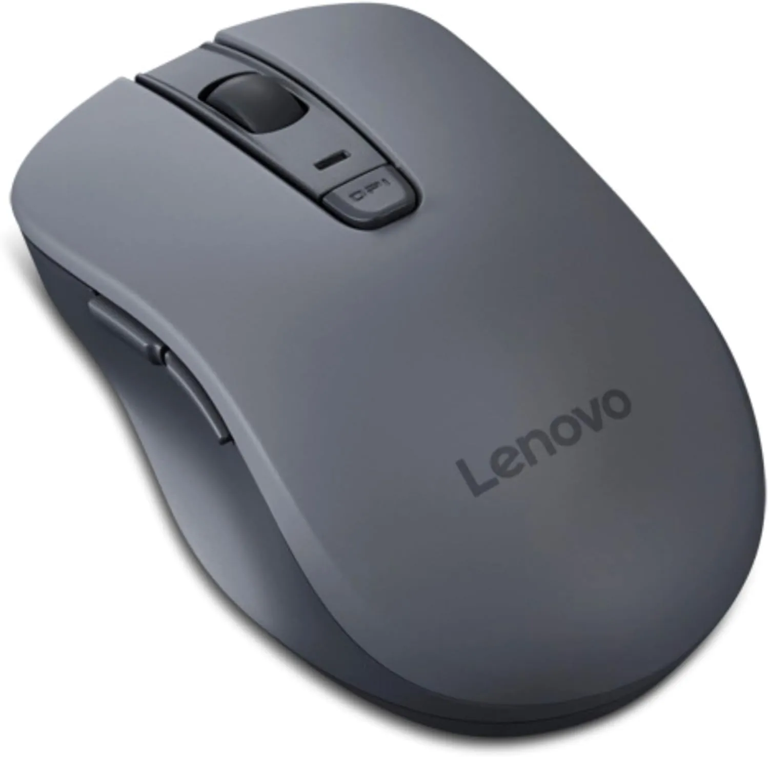 Lenovo WL310 Bluetooth Silent Mouse - Ergonomic Wireless Mouse for Laptop - Adjustable DPI - Silent Clicks - Bluetooth 5.0 - Portable for Windows, Mac, and Chromebook - Compact Grey Computer Mouse