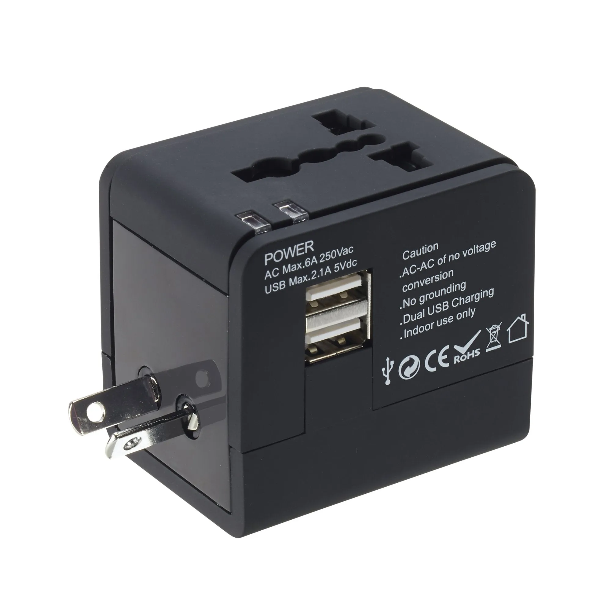 Lewis N. Clark Global Adapter With USB Charger