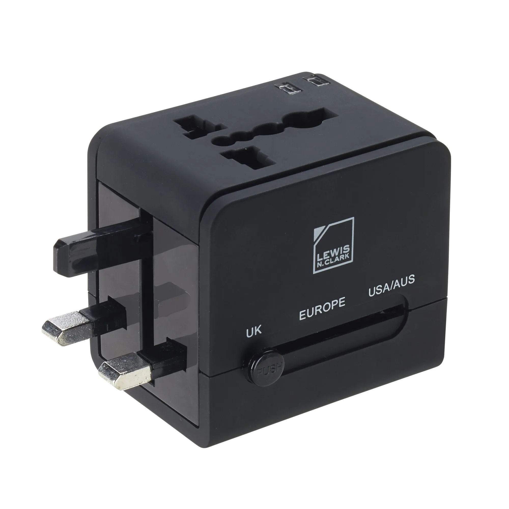 Lewis N. Clark Global Adapter With USB Charger
