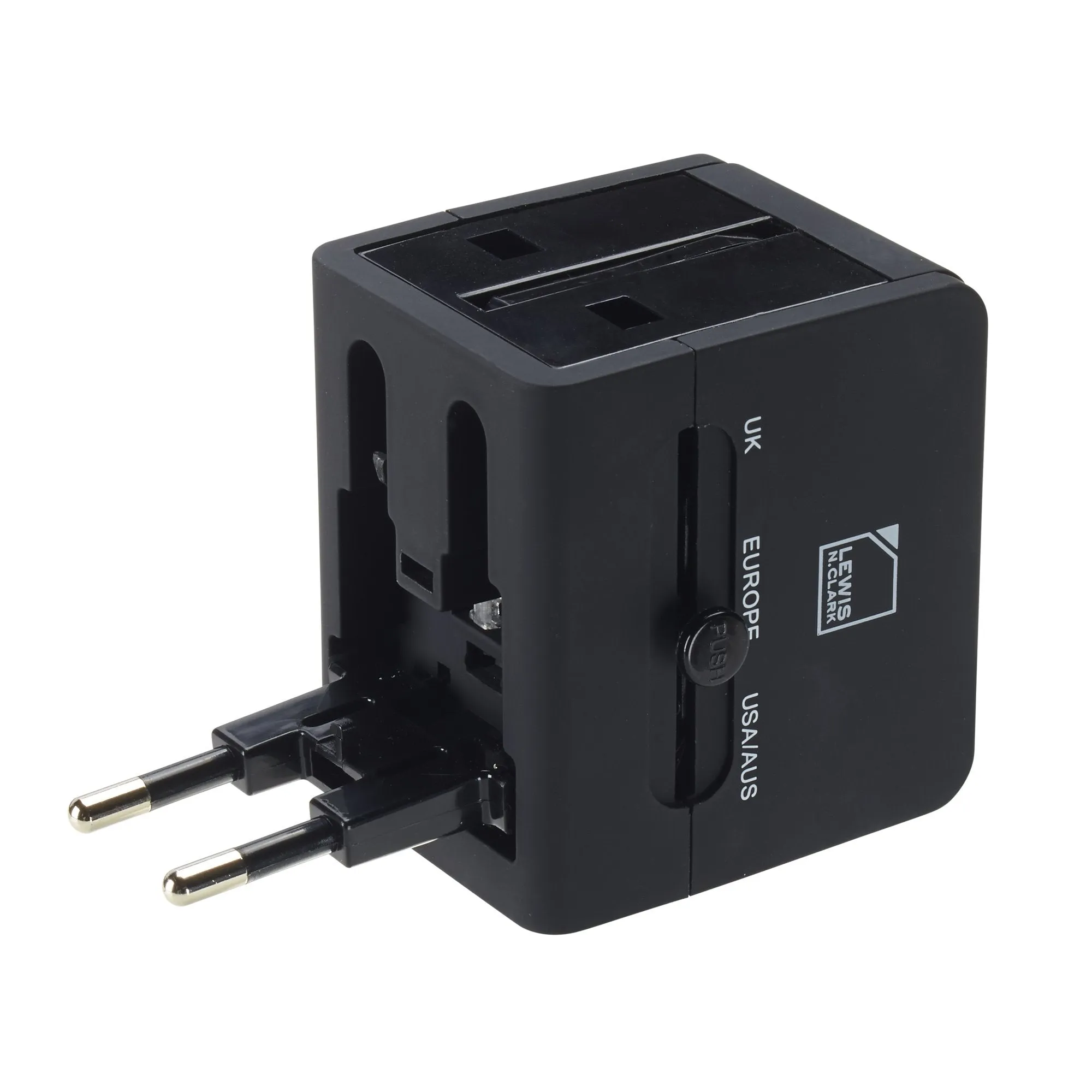 Lewis N. Clark Global Adapter With USB Charger