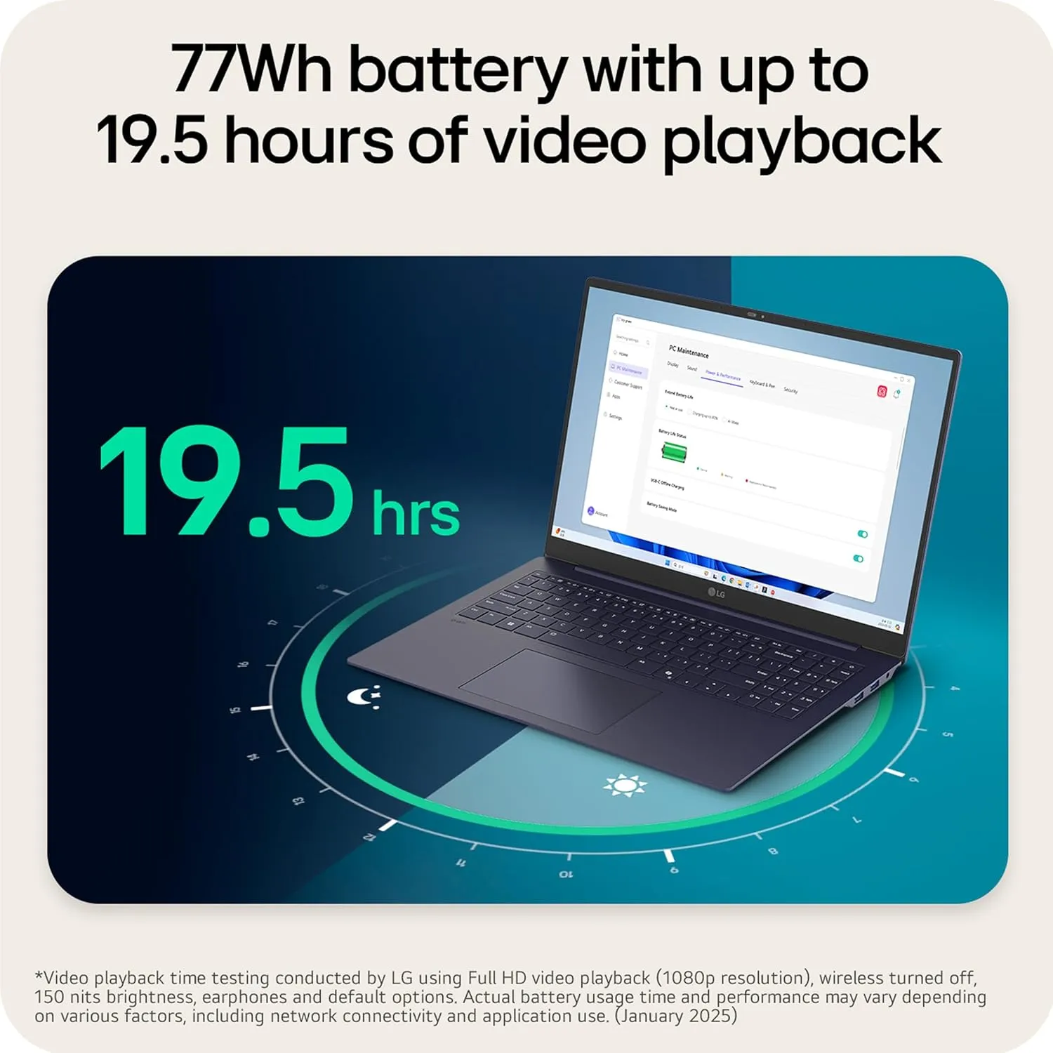 LG gram Pro 16-inch Lightweight Laptop Computer, Intel Evo Edition Powered by Intel Core Ultra7 255H Processor, Windows 11 Home, 32GB RAM, 1TB SSD - Metal Blue